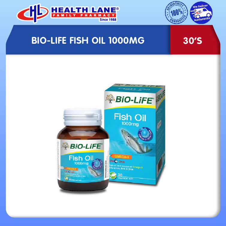 BIO-LIFE MINYAK IKAN 1000MG (30'S)